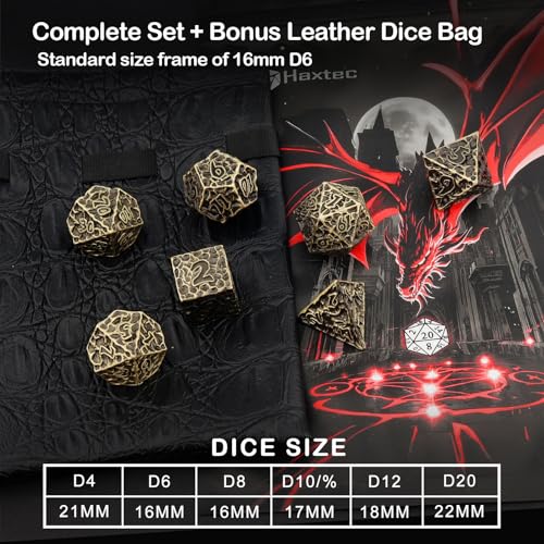 Metal DND Dice Set (7 Count)