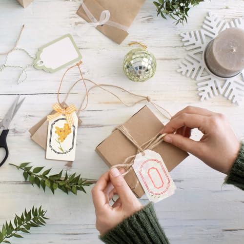 Label Clear Stamp Frame Stamps for Card Making Tag Silicone Stamps for Crafting Vintage Transparent Seals Rubber Stamp for DIY Scrapbooking Photo Albums Holiday Birthday Cards