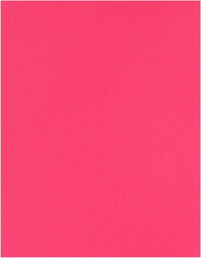 PA Paper Accents Stash Builder Cardstock 8.5" x 11" Hot Pink, 65lb Colored cardstock Paper for Card Making, Scrapbooking, Printing, Quilling and Crafts, 25 Piece Pack