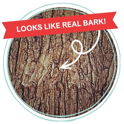 Realistic Brown Bark Artificial Xmas Tree Accessory