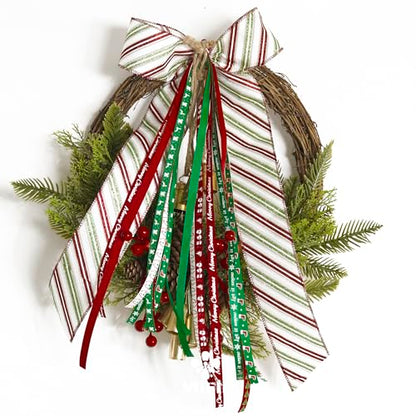 3 8 inch 100 Yards Assorted Christmas Ribbon (300 Foot)