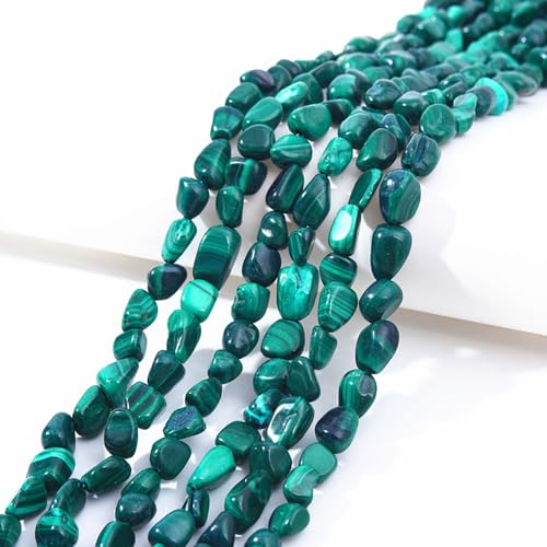 Malachite Pebble Nugget Oval Free Tumbled Stone 6