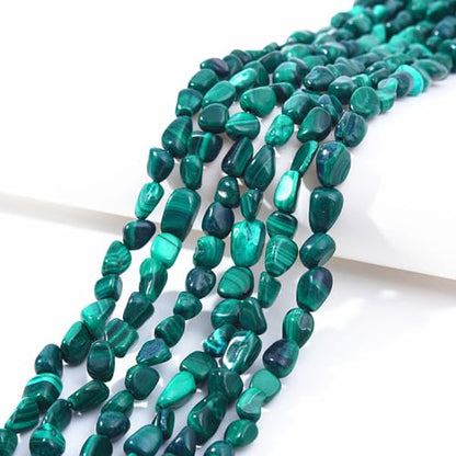 Malachite Pebble Nugget Oval Free Tumbled Stone 6
