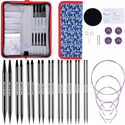 Interchangeable Circular Knitting Needles Set