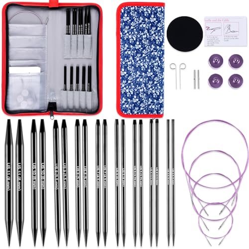 Interchangeable Circular Knitting Needles Set
