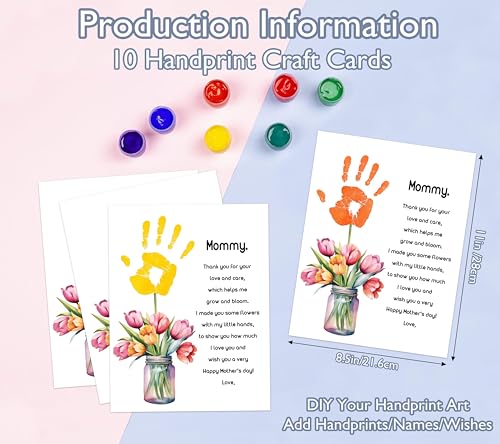 Tulips Flower Handprint Craft DIY Kit
