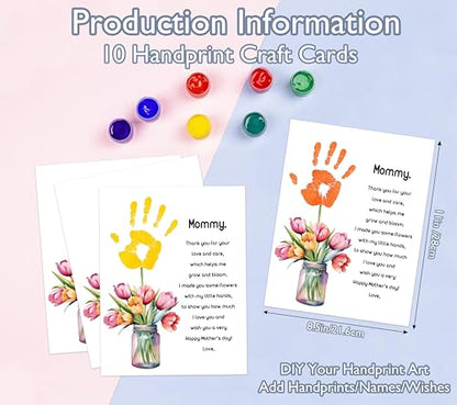 Tulips Flower Handprint Craft DIY Kit