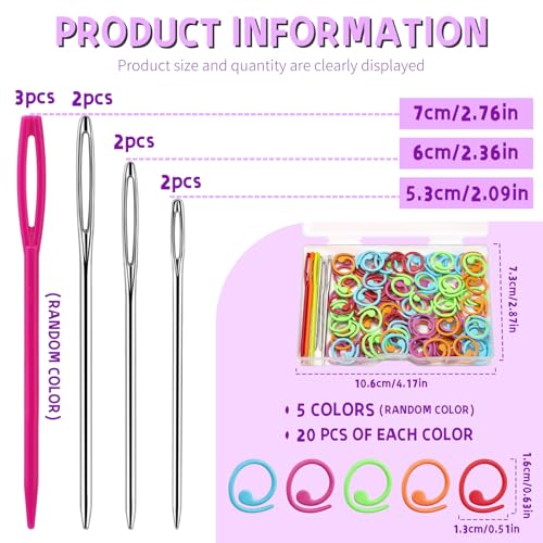 Metal Stitch Markers (111 Count)