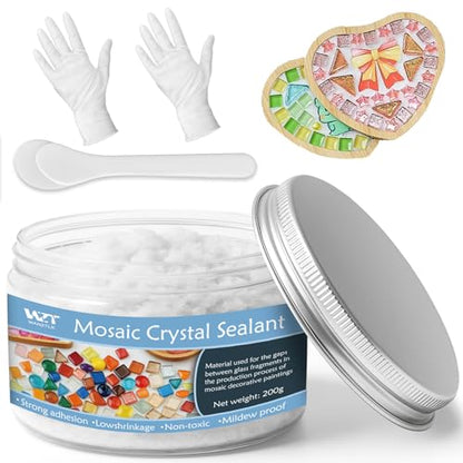 200g Professional Mosaic Grout for Crafts White