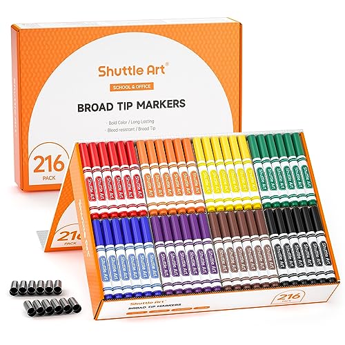 216 Pack Washable Markers (216 Count)