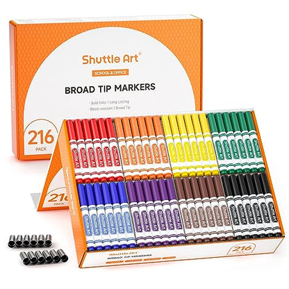 216 Pack Washable Markers (216 Count)
