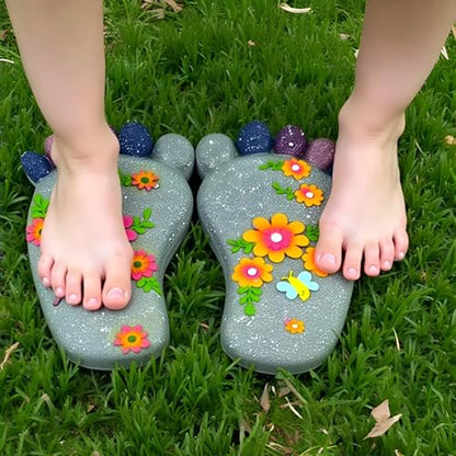 Outdoor Lawn Footprint Stepping Stones
