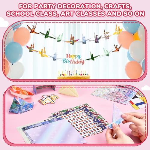 Dreamy Fantasy Patterned Origami Paper (50 Count)