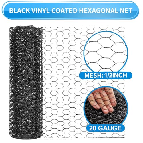1 2 Inch Black Wire Mesh Roll