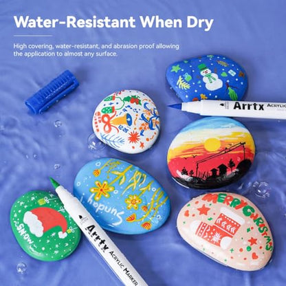 30 Colors Acrylic Paint Pens for Rock Painting
