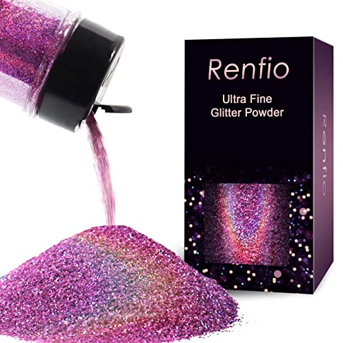 Holographic Ultra Fine Pinkish Glitter Powder Metallic Resin Glitter