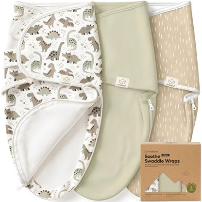 Newborn Swaddles with Zippers (3 Count)