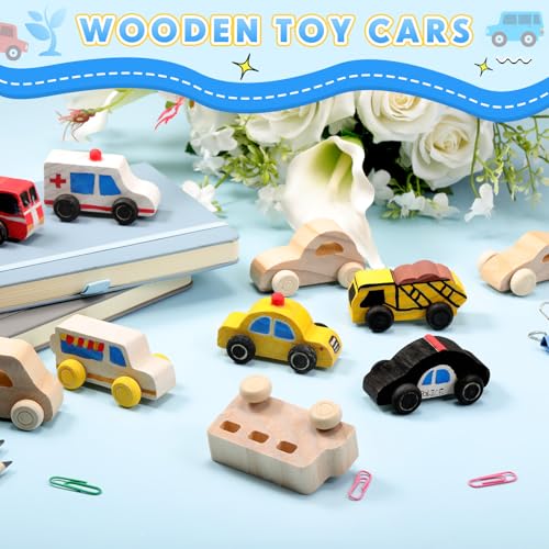 20 Pcs Wood DIY Car Toys (20 Count)
