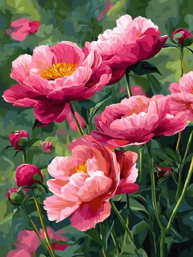 14 ct Counted Cross Stitch Kits for Adults Flowers Cross Stitch Patterns Stamped Printed Cross Stitch Kits