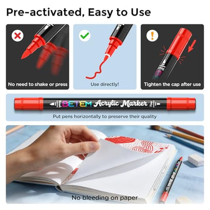 2 Red Paint Markers for Glass (2 Count)