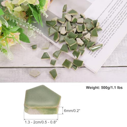 500g 1.1LB Irregular Ceramics Mosaic Tiles