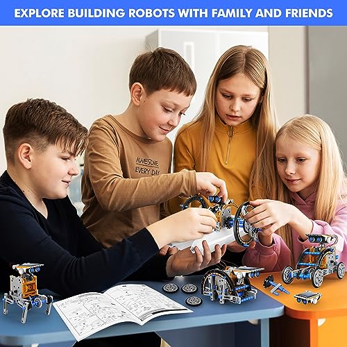 STEM 13-in-1 Education Solar Power Robots Toys for Boys Age 8-12 (13 Count)