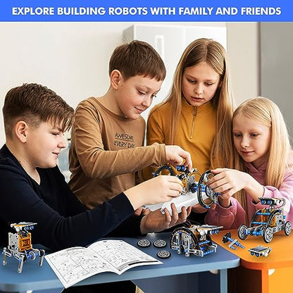 STEM 13-in-1 Education Solar Power Robots Toys for Boys Age 8-12 (13 Count)