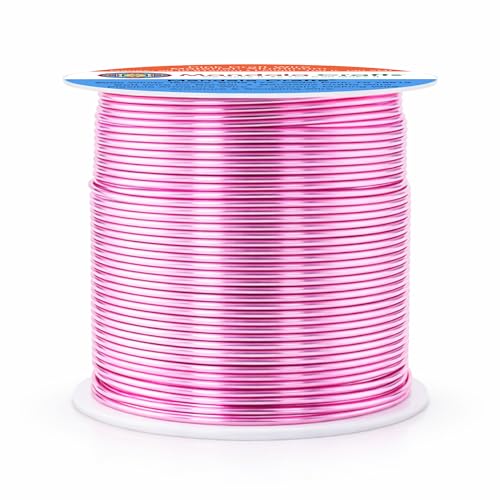 20 Gauge Pink Anodized Aluminum Craft Wire (100 Foot)