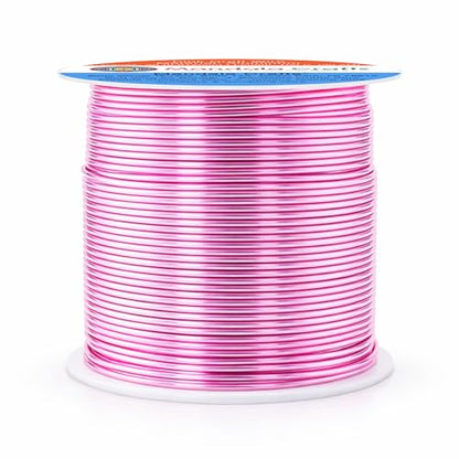 20 Gauge Pink Anodized Aluminum Craft Wire (100 Foot)