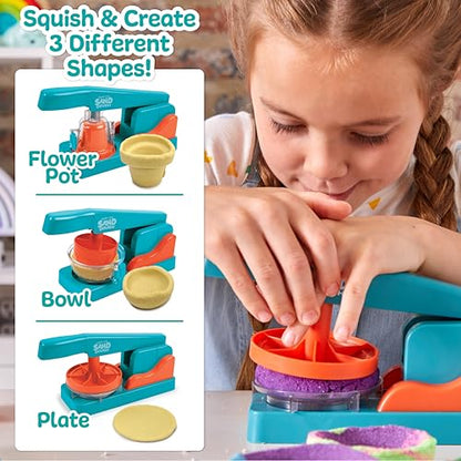 Sand Dough Sculpt & Paint Creations! Pottery Press
