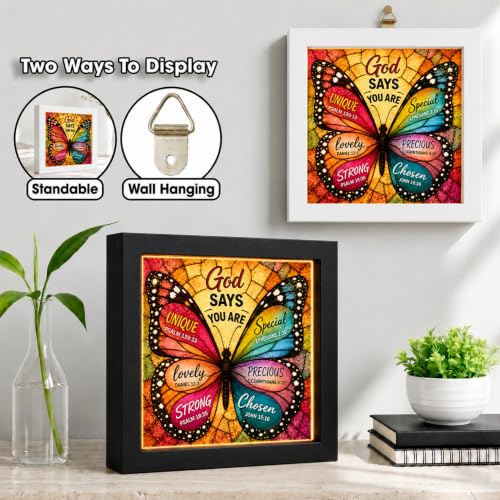God Says You Are Christian Framed Sign