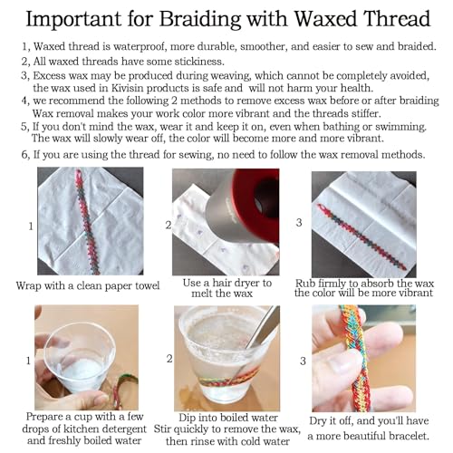 12 Classic Colors Round Waxed Thread (12 Color)