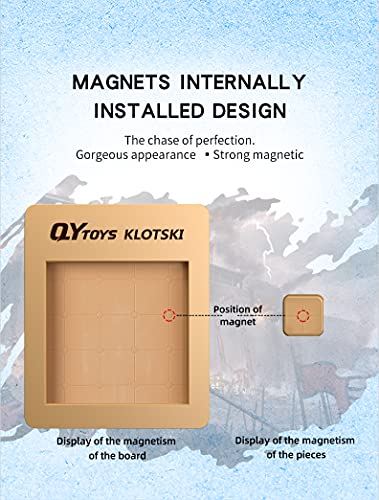 magnetized Klotski Puzzle Slide Number Puzzle Puzzle Brain Teasers Toy Tangram Jigsaw Intelligence 15 Klotski Puzzle