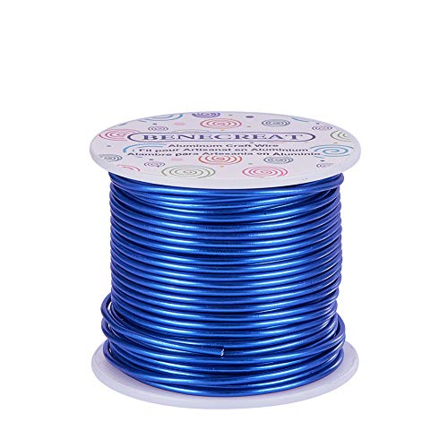 12 Gauge Jewelry Craft Aluminum Wire 100 Feet Bendable Metal Sculpting Wire for Craft Floral Model Skeleton Making (100 Foot)