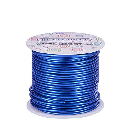 12 Gauge Jewelry Craft Aluminum Wire 100 Feet Bendable Metal Sculpting Wire for Craft Floral Model Skeleton Making (100 Foot)