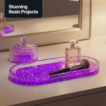 Craft Glitter Shaker Fluorescent Purple 130g Extra Chunky (3.8 Ounce)