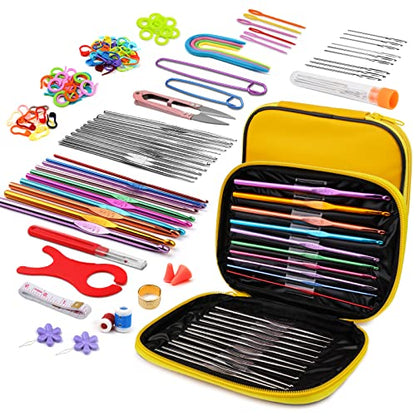 110 Pcs Crochet Hooks Set 0.6