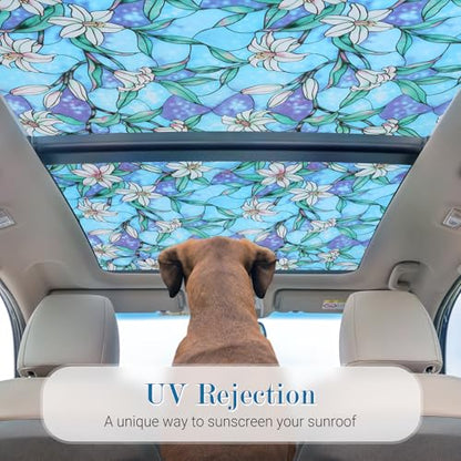 Stained Glass Window Privacy Film (12.92 Sq Ft)