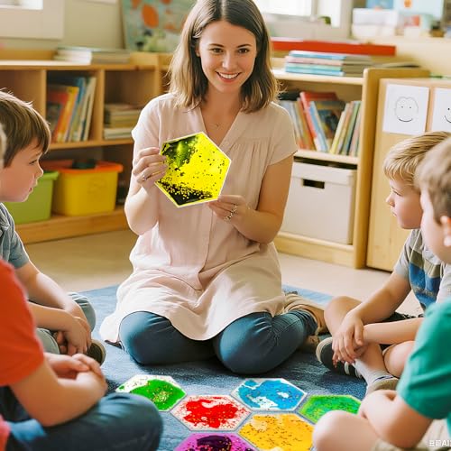 Squishy Liquid Sensory Tiles for Kids (9 Count)