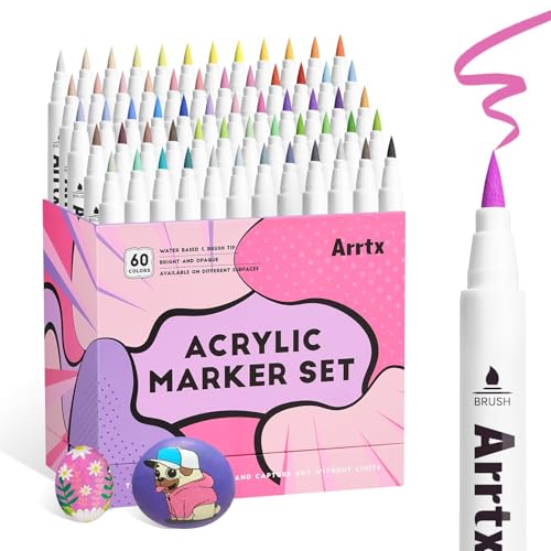 60 Colors Paint Markers Pens