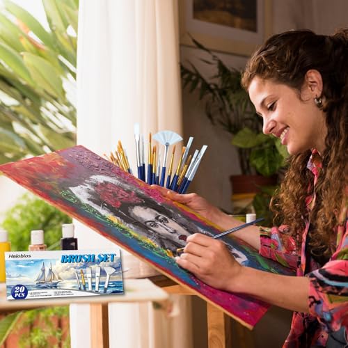 Paint Brushes Set (20 Count)