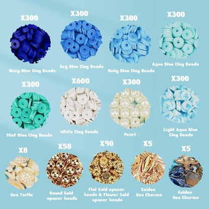 Clay Beads for Bracelets (3000 Count)