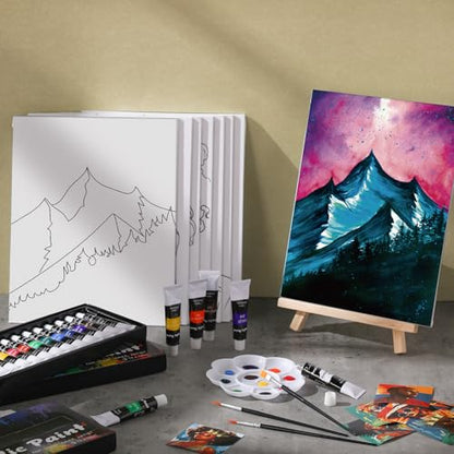36 Pcs Paint and Sip Kit Gift for Adults 8''x10'' (36 Count)