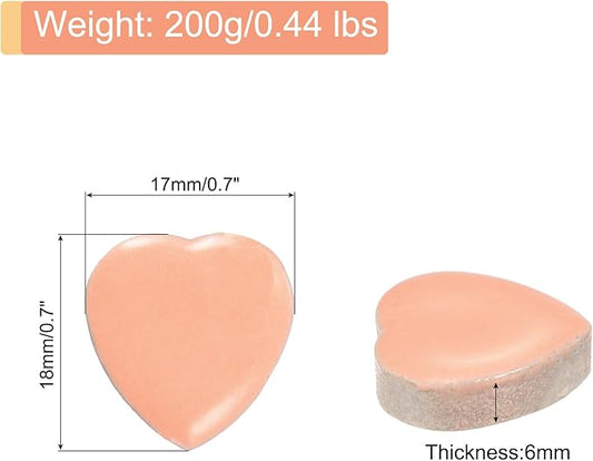 MECCANIXITY 200g Ceramic Mosaic Tiles for Crafts Bulk, Heart Pink Ceramic Tiles for Mosaic Kits Garden Stepping Stone Cup Mat