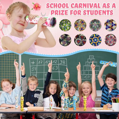 15 Pcs Classic Kaleidoscopes Kids Birthday Party Favor Old Fashioned Vintage Educational Toys Stocking Stuffers Goodie Bag Fillers for Classroom School Return Gifts Carnival Prizes (15 Count)