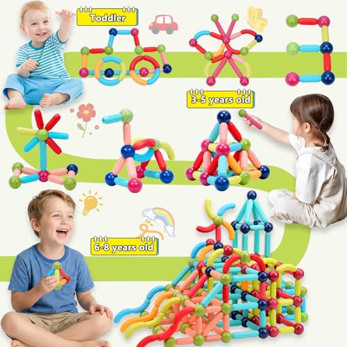 Magnetic Building Blocks for Toddlers (42 Count)