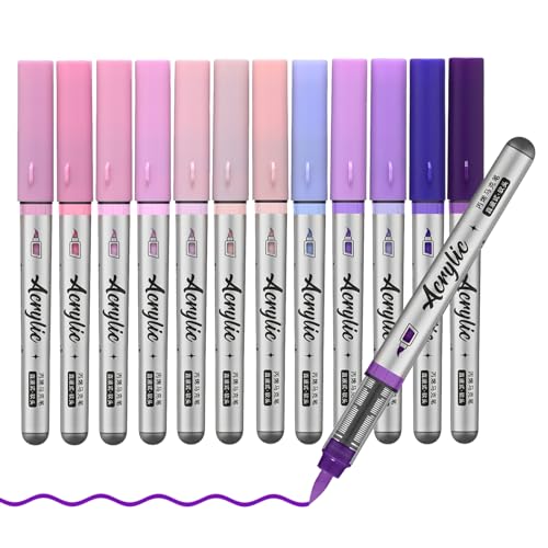 Purple Pink Acrylic Paint Pens