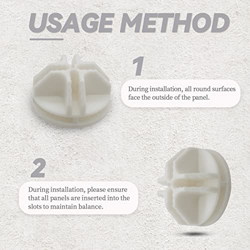 16 Pcs White Plastic Connector for Wire Grid Cube (16 Count)