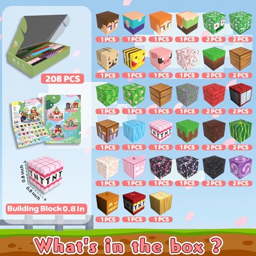 Magnetic Blocks (208 Count)
