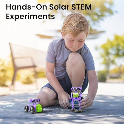 Solar Building Robot Kit Educational STEM Gift for Boys Aged 8